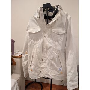 Oakley White Snow / Ski Jacket – Women’s Size L (see measurements)